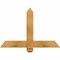 Ekena Millwork Eugene Rough Sawn Timber Gable Bracket, Western Red Cedar, 36"W x 24"H x 2"D x 4"F, 16/12 Pitch GBW036X24X0204EUG00RWR - alternate 1